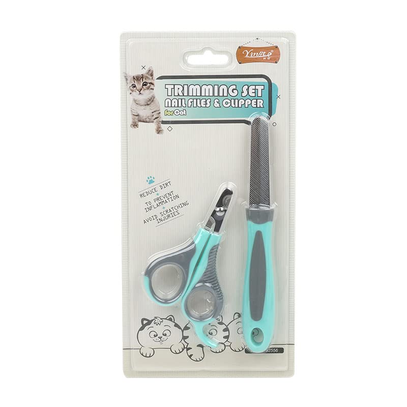 Pet Nail Clippers, Small Animal Toenail Trimmer Kit, Multiple Sizes, Light Green and Silver - PawsPlanet Australia