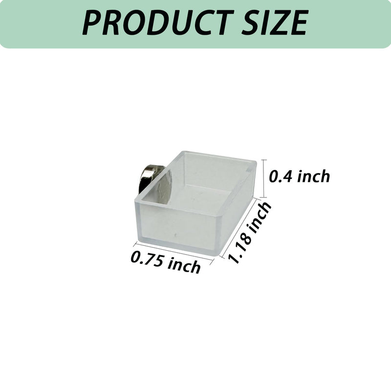 2 PCS Jumping Spider Feeding Dish, Tiny Food Dishes Water Dish for Jumping Spider, Tarantula and Other Small Pets,Transparent - PawsPlanet Australia