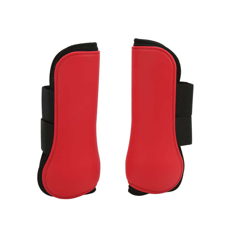 Horse Boots, Splint Boots for Horses PU Shell Horse Front Leg Boots with Elastic Cushion Horse Tendon Boots Open Front Fetlock Boot Horse Ice Boots for Horse Protective Boots red front legs 85x45x15cm / 33.46x17.72x5.91"