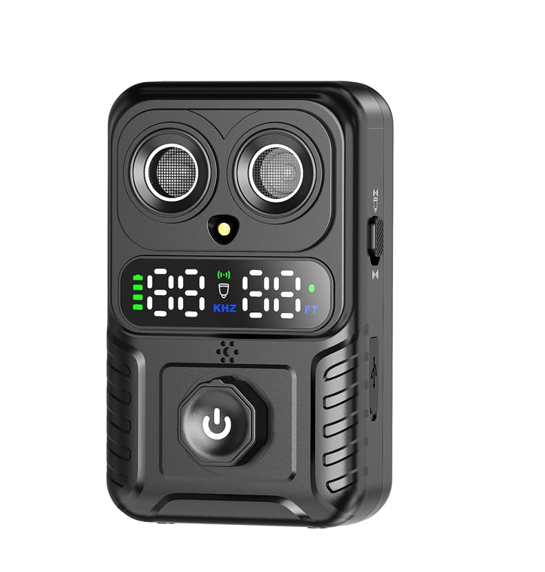 Automatic Bark Box,Smart Dog Bark Deterrent Device,Anti Barking Device for Dogs Stop Neighbor’s Dog Barking,Ultrasonic Bark Control Box with 2X Emitters Black