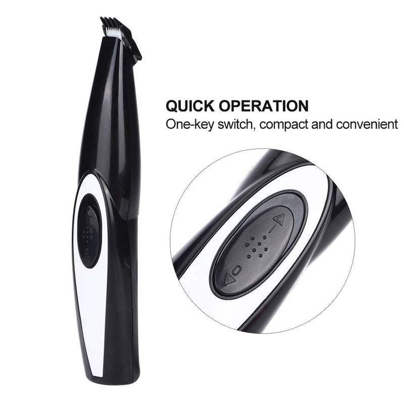 Electric Pet Pedicure Tool, Dog Paw Trimmer Low Noise Cordless Electric Mini Shaver Clippers, Rechargeable Cat Trimmer for Trimming Dog's Hair Around Paws, Eyes, Ears, Face, Rump