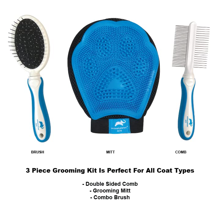Animal Planet Pet Grooming Grooming Kit ( 3 Pack) - PawsPlanet Australia
