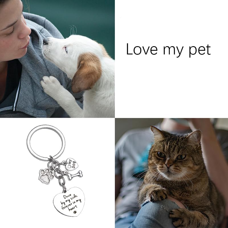 Dog Memorial Gifts for Loss of Dog Keychain Sympathy Gift for Women Men Puppy Remembrance Gift for Dog Lover By My Side Dog - PawsPlanet Australia