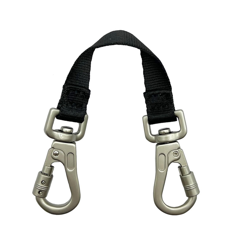 Double Ended Collar Backup Clip for Dog Harnesses, Safety Clip for Prong Collar with Gentle Nylon Webbing for Light Dog DKG0913-new