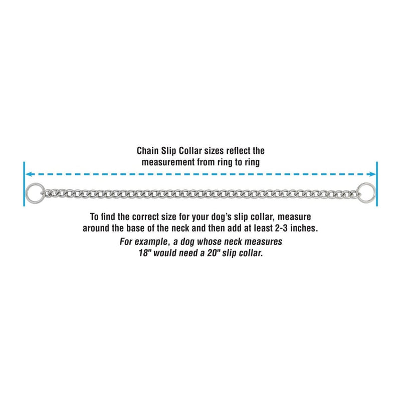 Terrain D.O.G. Chain Slip Collar, Chrome Plated 2.0mm x 14" - PawsPlanet Australia