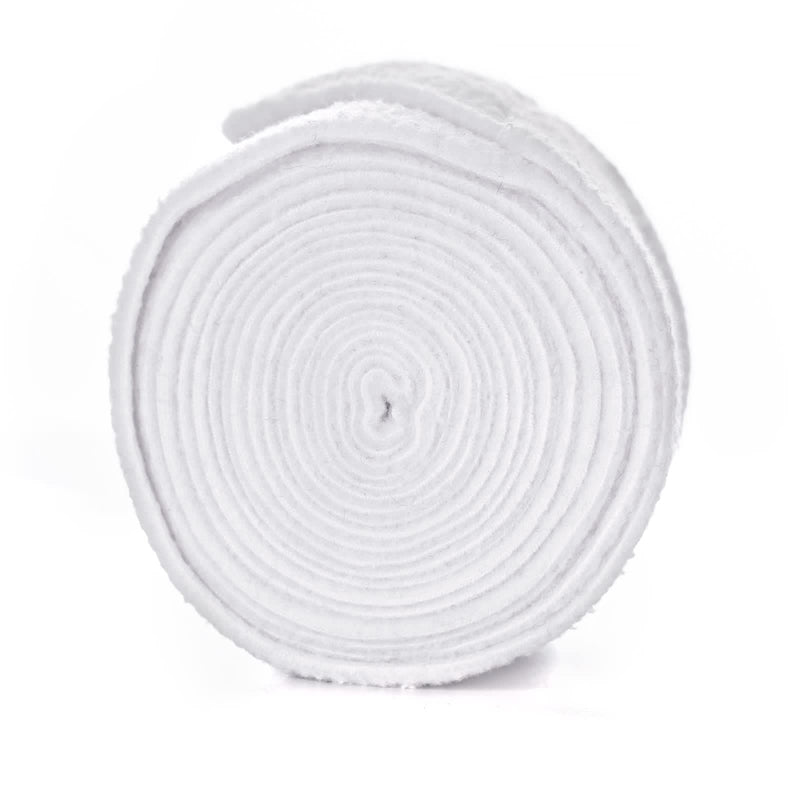 Equinavia Luna 9' Fleece Polo Wraps, Set of 4 Horse Leg Bandages | Storage Bag Included One Size White - PawsPlanet Australia