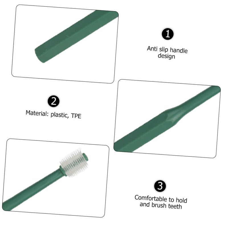 TOYANDONA Pack of 4 Dog Toothbrushes with Soft Bristles Toothbrush for Cats Puppies and Dogs Pet Toothbrush for Oral Hygiene at Home