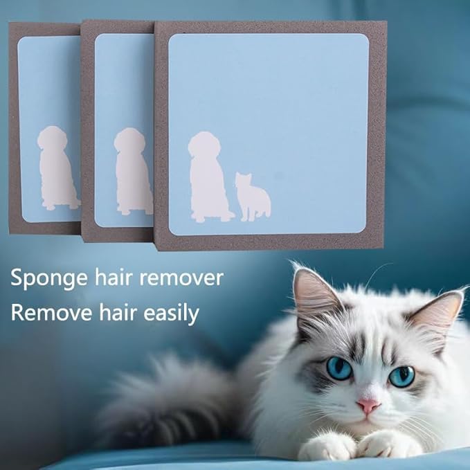 Nano Sponge Pet Hair Remover, Reusable and Washable Grooming Tool for Cats and Dogs, Cleans Carpets, Sofas, and More - PawsPlanet Australia