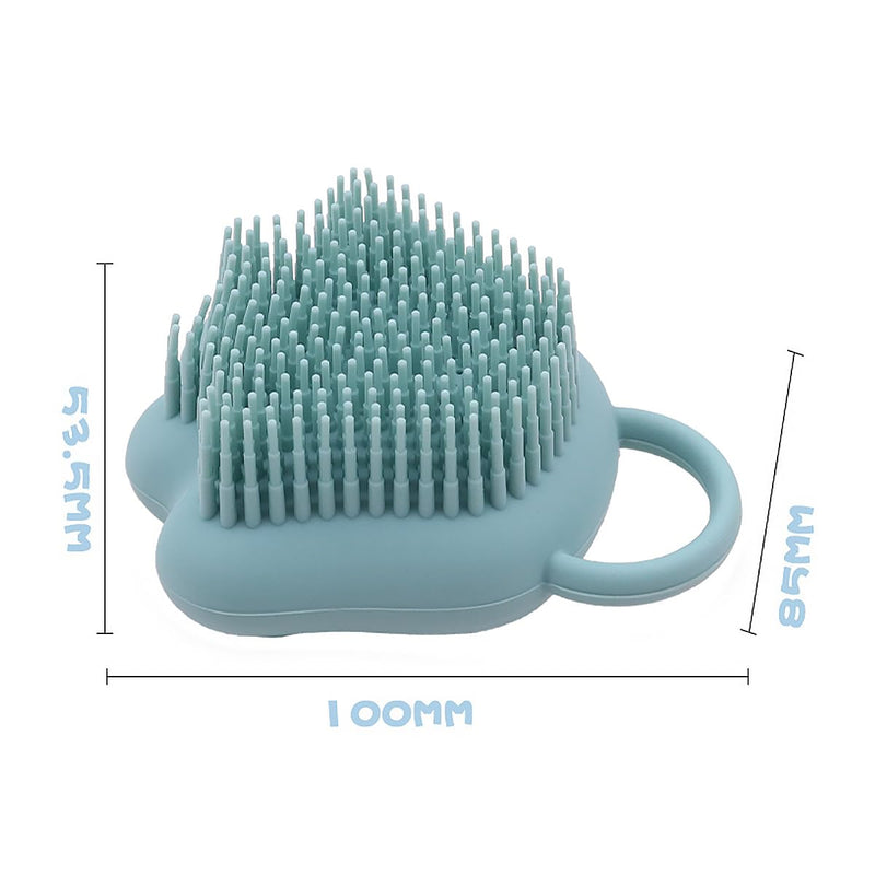 Dog Cat Bath Brush Comb Silicone Soft Pet Cleaning Massage Brush for Soothing Massage Washing Shampoo Dispenser（Blue+Pink） - PawsPlanet Australia