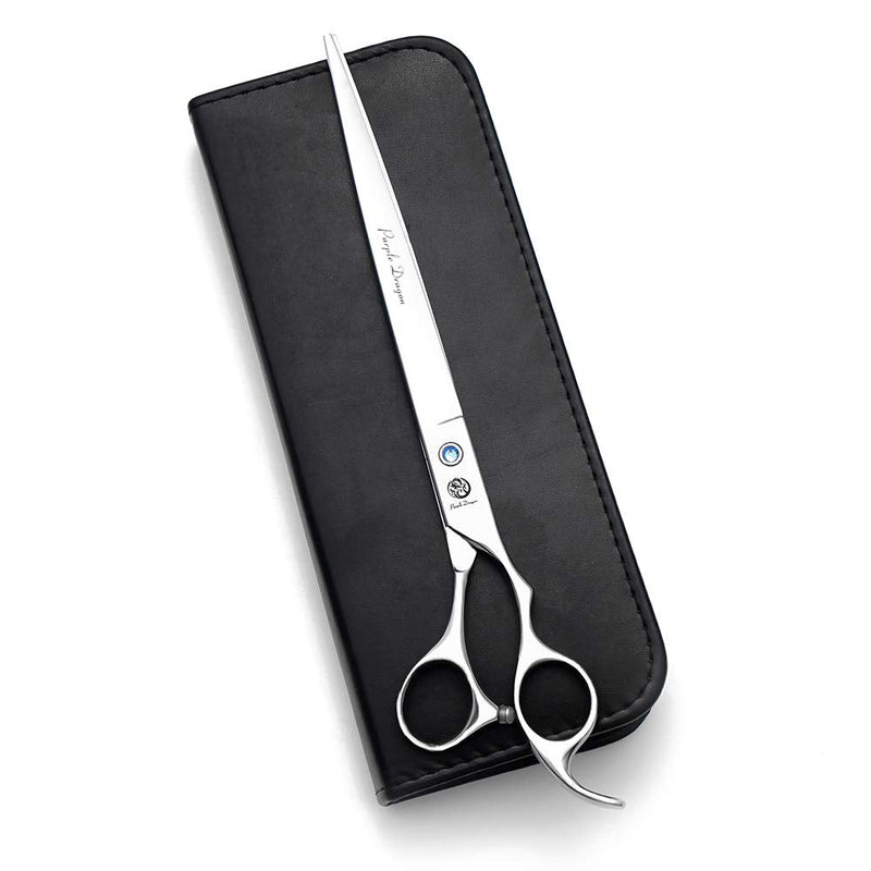 Purple Dragon 4“/5"/5.5"/6"/6.5"/7"/7.5"/8"/9"/10" Sharp Edge Salon Hair Cutting Shears - Pet/Dog Grooming Scissors with Bag - Perfect for Barber or Pet Groomer 9 inch - PawsPlanet Australia