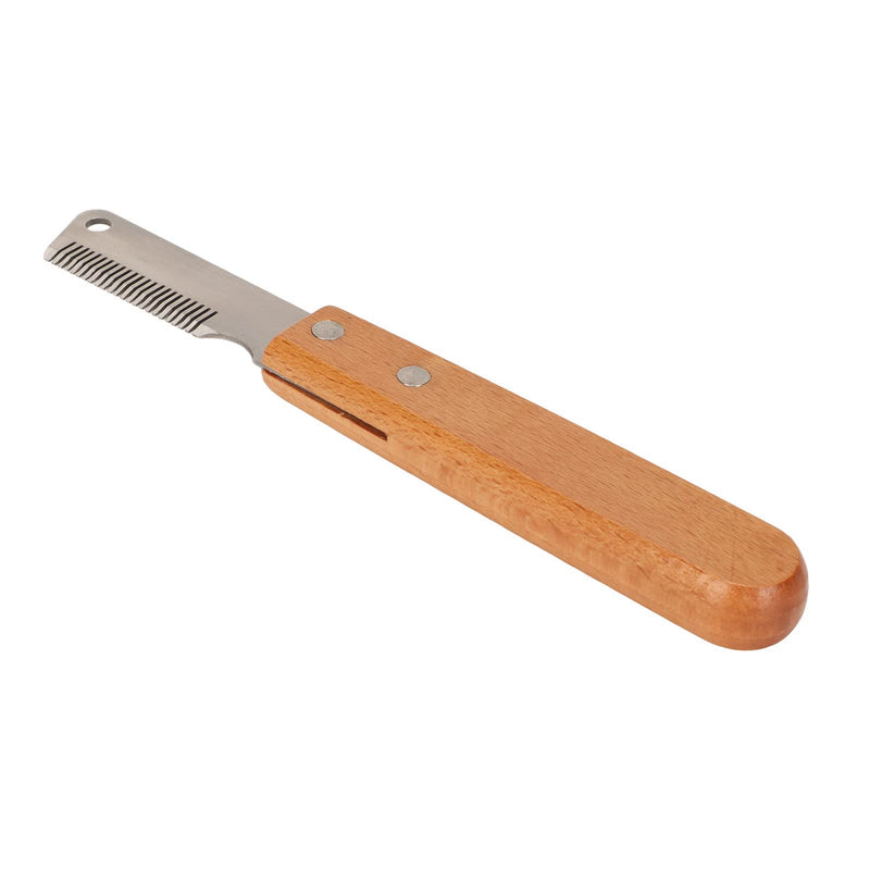 Cat Stripping Comb Pet Stripping Pet Stripping Comb Dog Grooming Tools Multifunction Remove Floating Hair Dog Stripping Knife with Wood Handle for Cats Dogs - PawsPlanet Australia