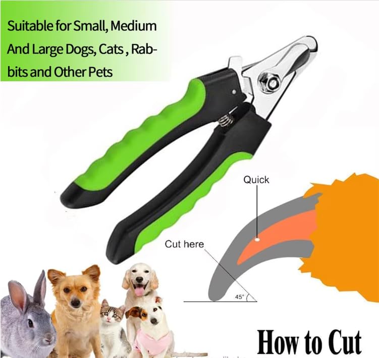 CHARLIE & BUDDY Cat Nail Clipper – Dog Nail Clippers and Grooming Tool for Cats and Dogs, Easy Grip Dog Clippers for Grooming, Safe Pet Nail Trimming Solution - PawsPlanet Australia