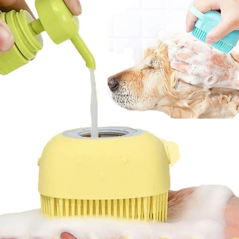 3pack Dog Bath Brush. Cat Bath Brush.Soft Silicone Dog Shampoo Brush, Pet Grooming Bath Massage Brush Shampoo Dispenser. Pet Dog an Cat Grooming Silicone Shower Brush Dog Grooming Brush Bath. - PawsPlanet Australia