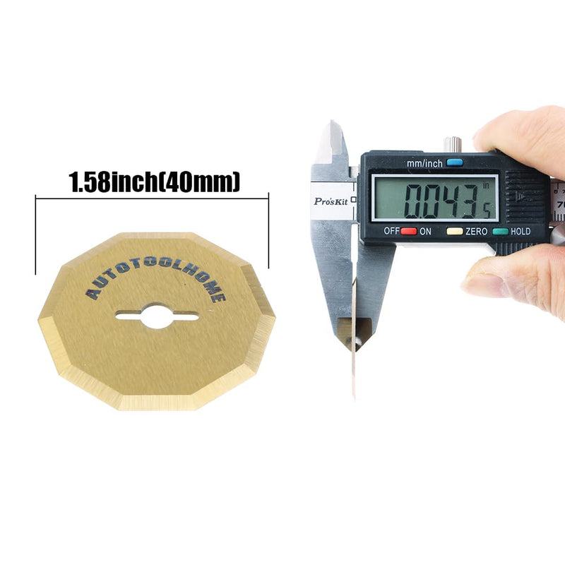 4PCS Titanium Coated Replacement Rotary Blades for Worx ZipSnip Cordless Electric Scissors Compatible with WA2300,RC2600K,RC2601, RC2602, WX080L, WX081L Box Cutter 4PCS - PawsPlanet Australia