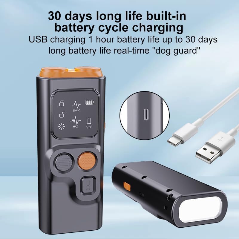 BarkGuard Pro, 2025 New BarkGuard Anti Barking Device Dog Bark Deterrent Devices with Hd Display and LED Flashlight, Anti-bark Device That Trains Your Dog Not to Bark Safe for Dogs (1) - PawsPlanet Australia