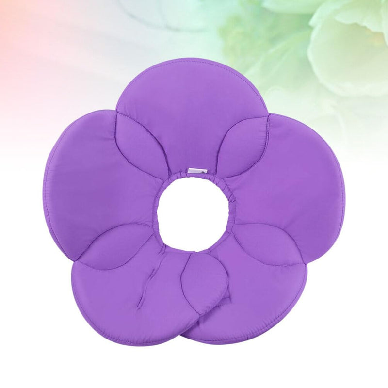 POPETPOP Small Dog Recovery Collar - Cute Cat Flower Neck Cone After Surgery, Adjustable Pet Collar, Surgery Recovery Elizabethan Collars for Small Pets (Purple, M) Medium Purple - PawsPlanet Australia