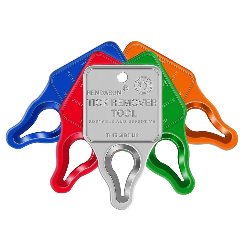 Remover Tool, Quick and Safe, and Reliable Suitable for Pets, Animals, and Humans, Essential Remover Tool for Portable Outdoor Living (5 Pack Orange Red Blue Green Silver) Red Blue Silver Orange Green