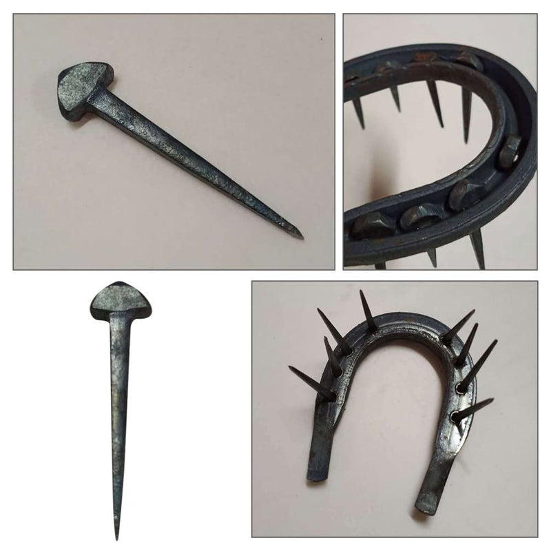50pcs Iron Horseshoe Nail Horseshoe Nails Replaceable Horseshoe Nail Replaceable Hoof Nails Small Horseshoe Tool Sturdy Horseshoe Tool Iron Hoof Nails Small Hoof Nails Horse Supply - PawsPlanet Australia