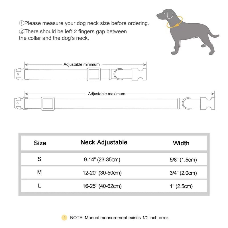Beirui Cute Girl Dog Collars for Small Medium Large Dogs, Multiple Floral Patterns Female Pet Dog Collars with Flower for Wedding Holiday S Green-2 - PawsPlanet Australia