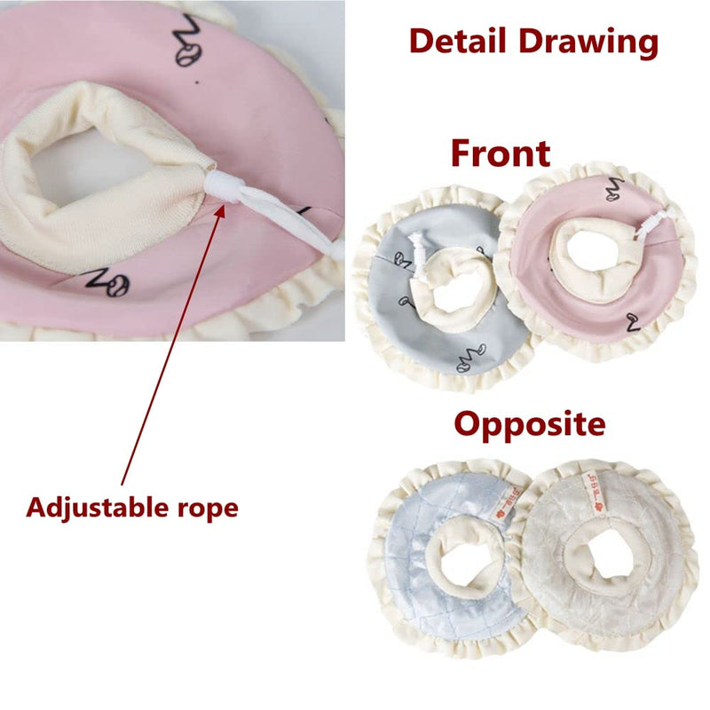 Adjustable Guinea Pig Cone Pet Recovery Collar,Soft Pet Recovery Collar for Rabbits/Chinchilla/Kittens After Surgery Wound Healing,Elizabeth Neck E-Collar for Small Animals (S) S - PawsPlanet Australia