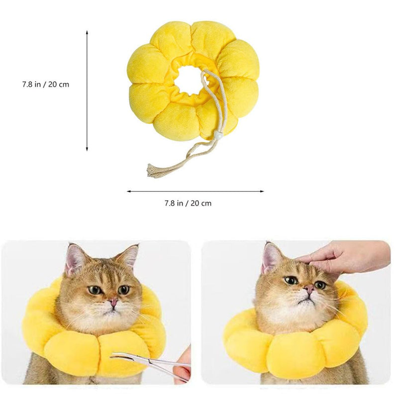 Soft Cat Recovery Cone Collar - Adjustable & Comfortable Pet Collar to Prevent Licking Wounds After Surgery,Fits Cats,Small Dogs and Rabbits
