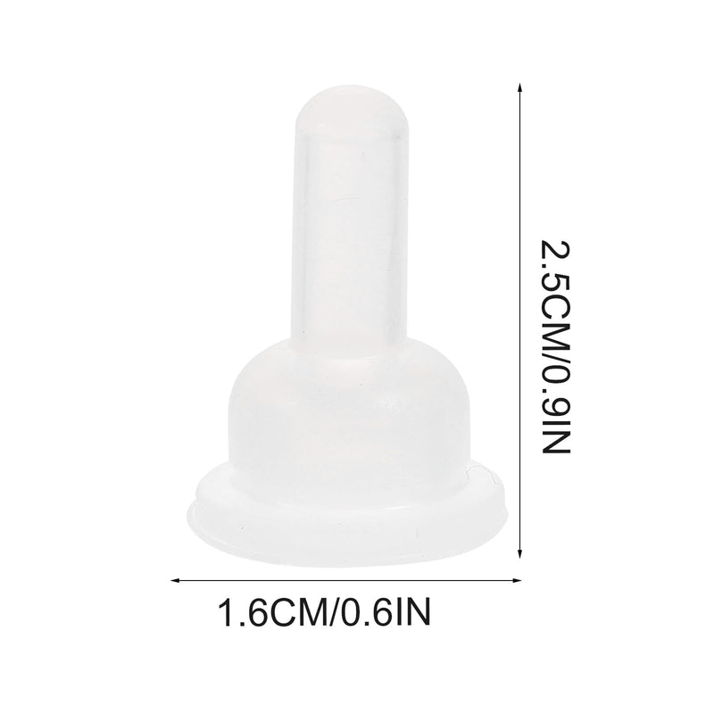 Homoyoyo 40pc Pet Bottle Nipples: Silicone Replacement Pacifiers for Kitten Bottle Feeder Pet Nurser Nipples for Kitten and Puppy, Nursing Newborn Cats, Puppies, Small Animals, White - PawsPlanet Australia