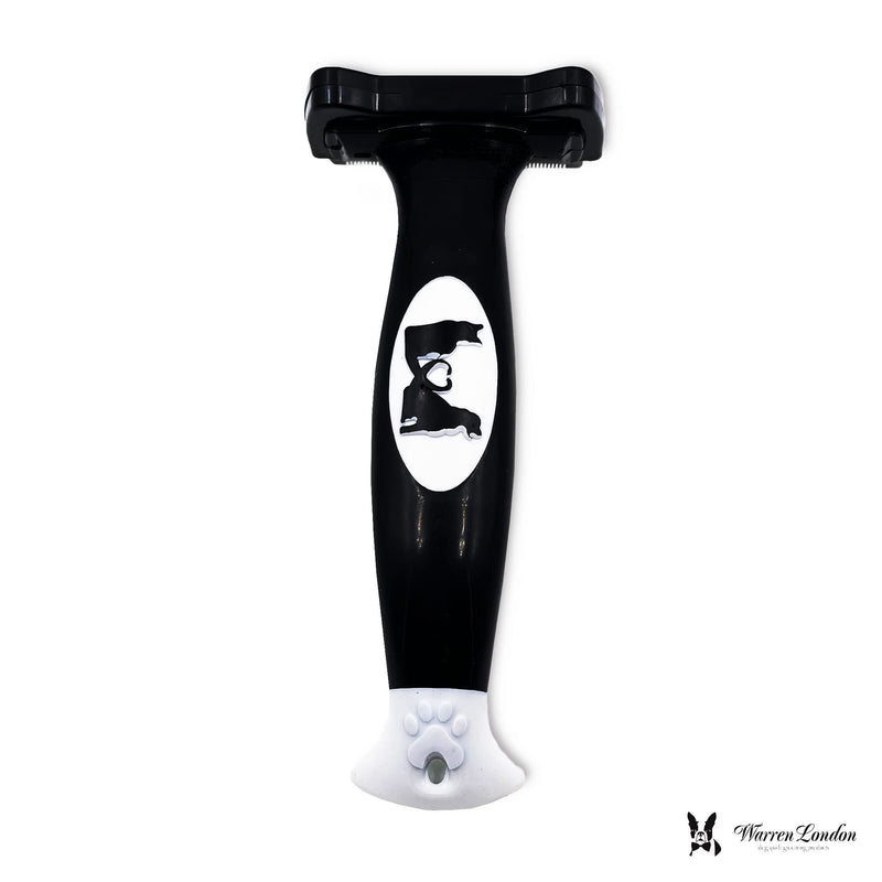 Deshedding Dog Brush by Warren London | Stainless Steel Deshedding Tool | Short Hair - Medium Short Hair | Medium - PawsPlanet Australia