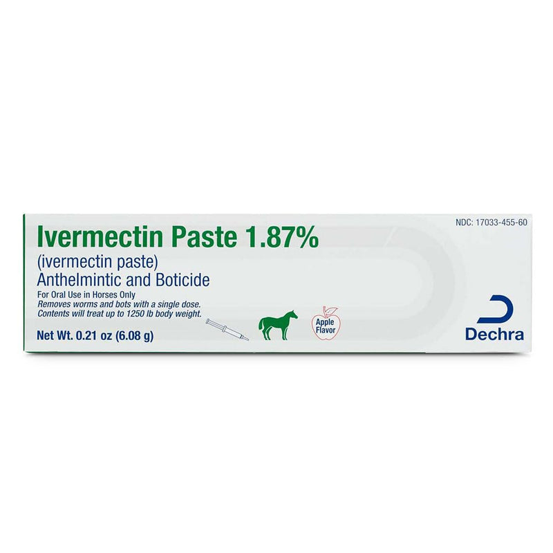 Dechra Ivermectin Paste 1.87% | Horse Dewormer Paste - PawsPlanet Australia