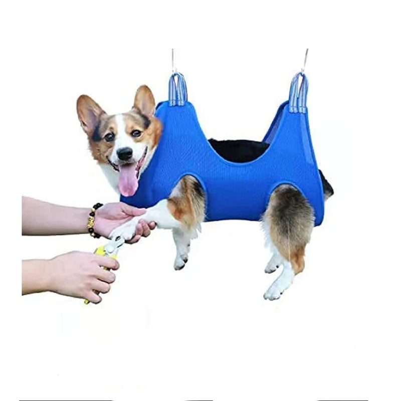 Dog Grooming Hammock Pet Grooming Hammock Harness for Small and Medium Dogs, Dog Cat Hammock Helper Restraint Bag Hanging Harness for Nail Trimming Pet Grooming Table Shower & Bath Accessories