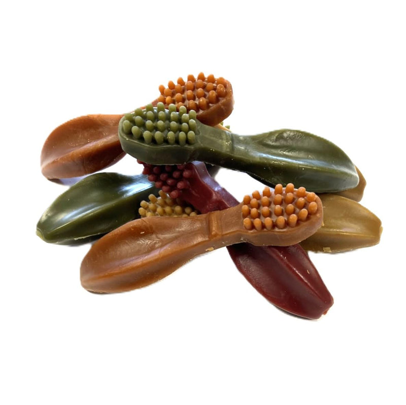 10 x Large Toothbrush Vegetarian Dog Treats Chews 100% Meat-Free 100% Natural Vegetable Toothbrushes DCP