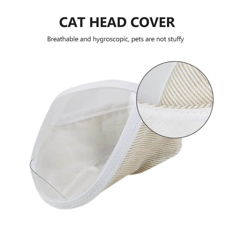 ULTECHNOVO Breathable cat face mask made of polyester with leg protection and gentle cat head protection for cats and kittens in the pet supplies section for beauty care