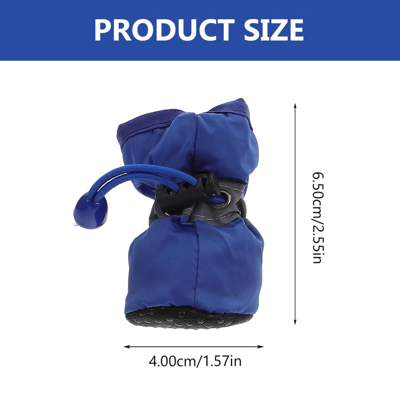 12Pcs Dog Shoes Anti-Slip Sole Dog Boots & Paw Protector for Small Medium Pet Rainy Days Outdoor Use Keeps Paws Dry Warm M