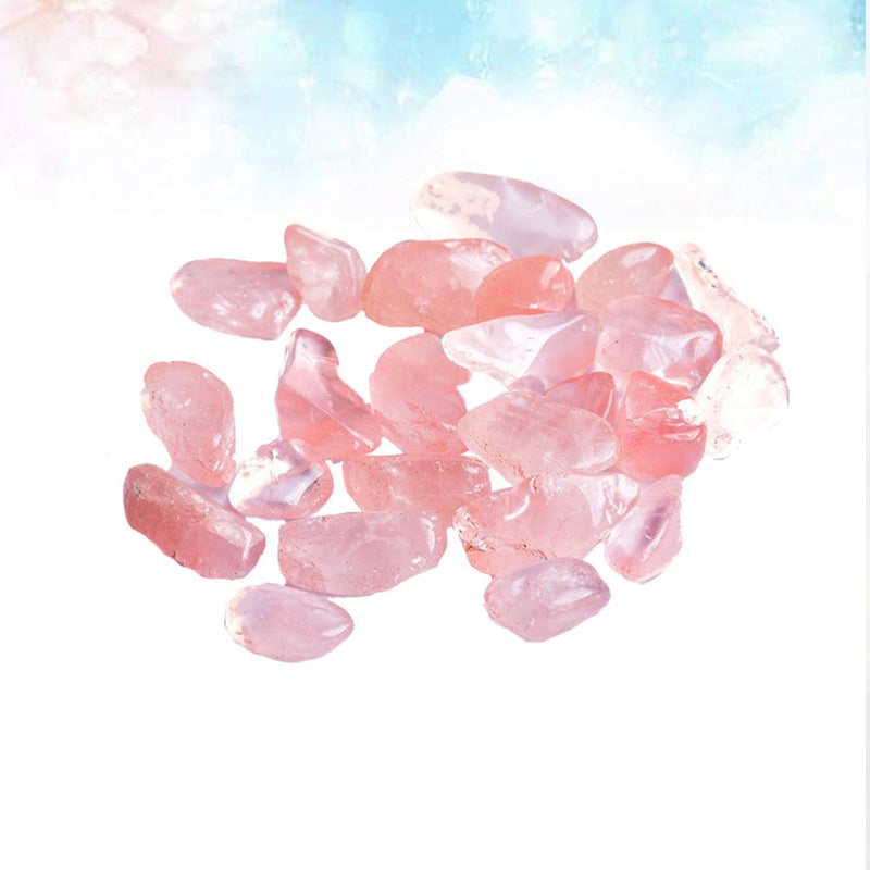 POPETPOP Aquarium Pebbles Pink-Fish Tank Gravel Rock Crystal Stones for Fish Tank/Terrariums/Garden/Flowerpot/Glassware/Vases Decoration (100g 5-7mm) - PawsPlanet Australia