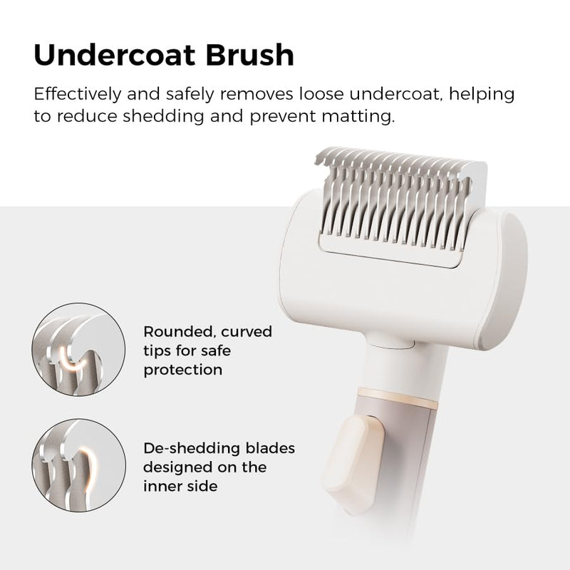 VOOCOO Self Cleaning Slicker Brush, A Complete Grooming Tool, Deshedding Undercoat and Hair Removal for Dogs and Cats, Safe and Gentle on Pets Skin, Easy Pet Hair Removal. - PawsPlanet Australia
