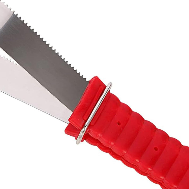 Horse Groming Shedding Stainless Steel Double Sided Hair Brush Scraper with Rubber Handle, for Dogs and Horses