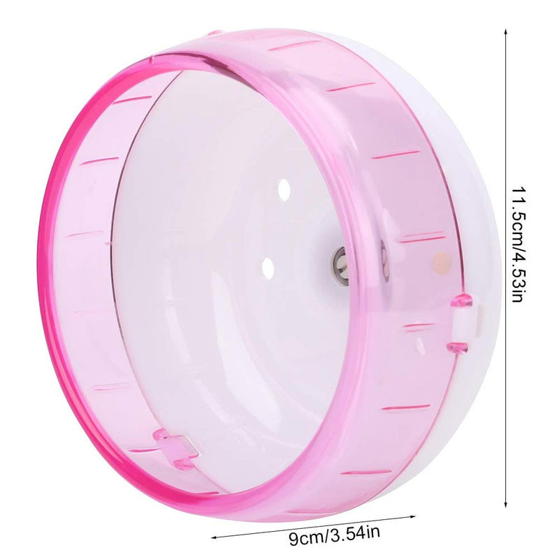 Hamster Wheel, Hamster Silent Roller Plastic Super Silent Roller Exercise Running Wheel Toy Hamster Wheel Silent for Small Pets Hamster Guinea Pig (Pink) Pink - PawsPlanet Australia