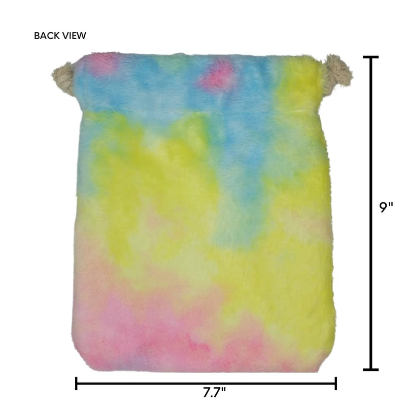 HILLBERRY Rainbow Fleece Warm Bonding Sleeping Pouch, Carrier, Hideout Bed for Rodent, Sugar Glider, Hamster, Gerbil, Mouse, Pet Accessory for Small Pets and Animals - PawsPlanet Australia