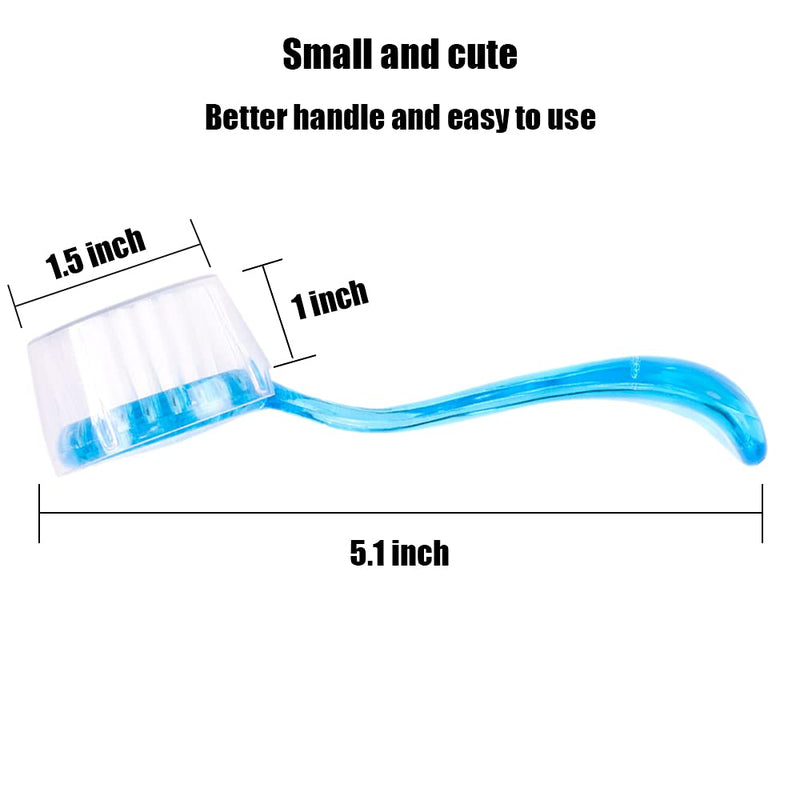 2 Pack Hedgehog Bath Brush, Guinea Pig Massage Combs, Cleaning Supplies, fit Hamster, Ferrets, Rats, Chinchilla - Blue - PawsPlanet Australia