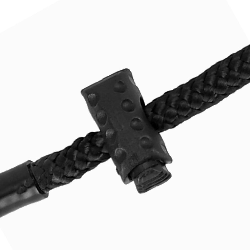 DINGO GEAR Dog Training Collar 3 mm Diameter Braided Cord One Limiter Waterproof for Dog Sports IGP Bite Work Obedience Size S - Black (S04071) THIN 1 LIMITER - PawsPlanet Australia