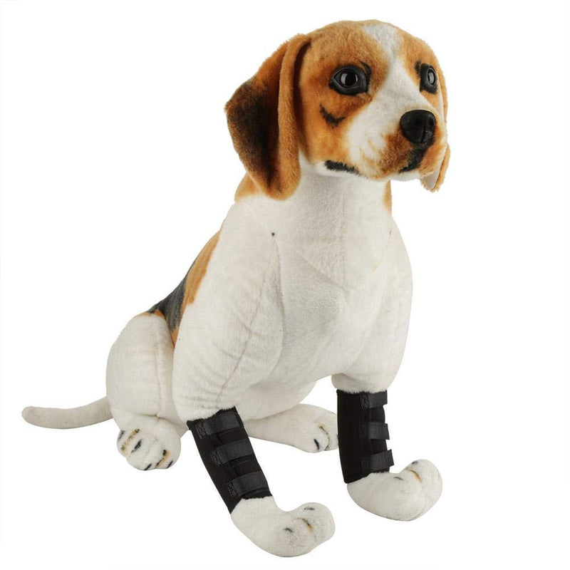 1 Pair of Dog Front Legs Brace Wounds Joint Pet Surgical Injury Bandage Wrap (M)