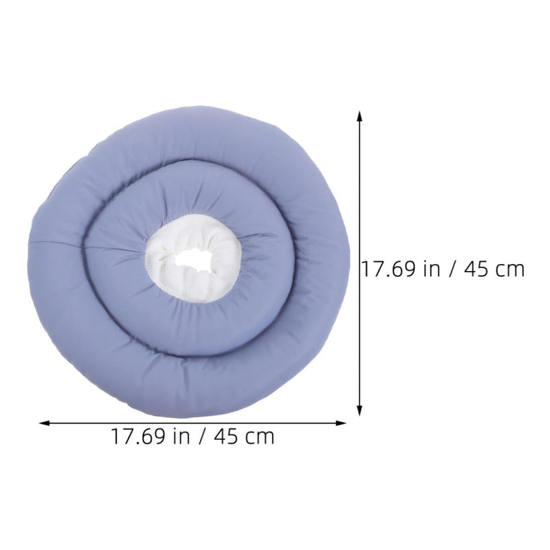 Soft cat and dog neck collar made of water-repellent fabric. Adjustable for postoperative recovery and protection against wound leakage.