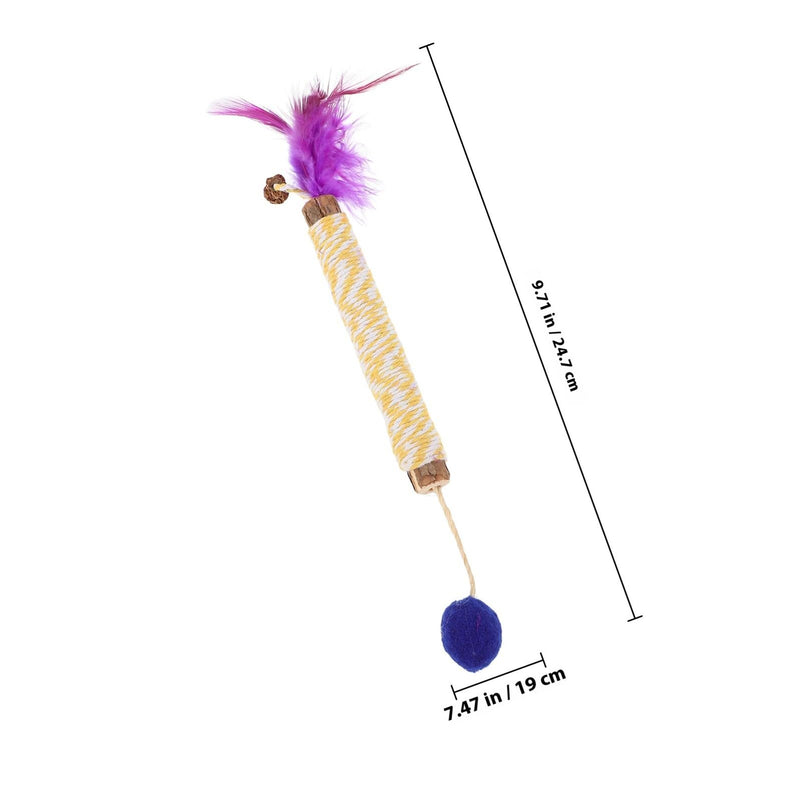 Luxshiny 2 pcs Silvervine Chew Toys for Teething Cats made from Actinidia Polygama Indoor Cat Dental Care for House Cats