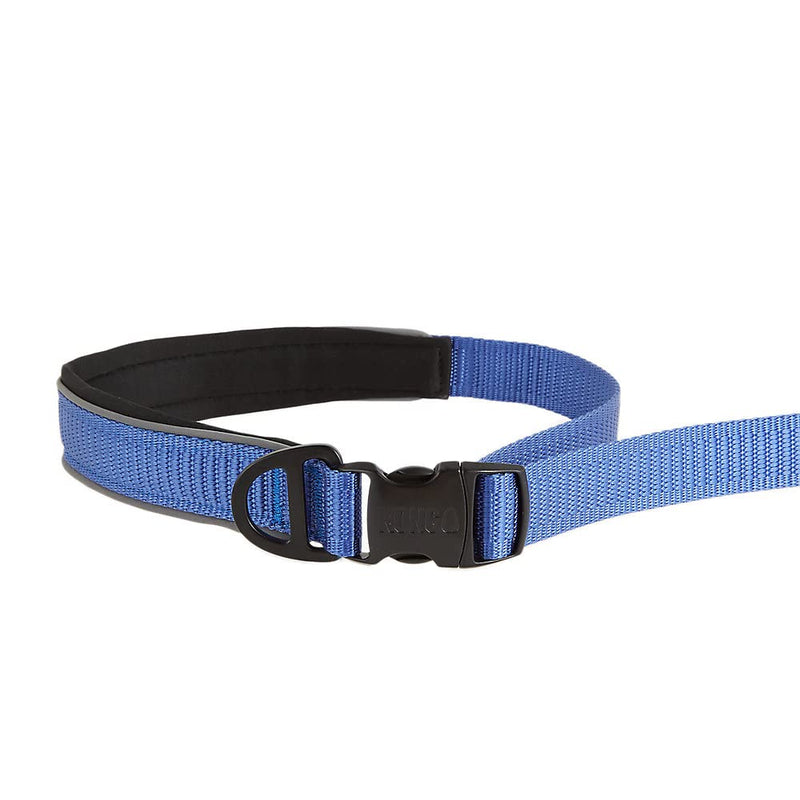 KONG Reflective Shock Absorbing Hands-Free Bungee Dog Leash 6' (Blue) - PawsPlanet Australia