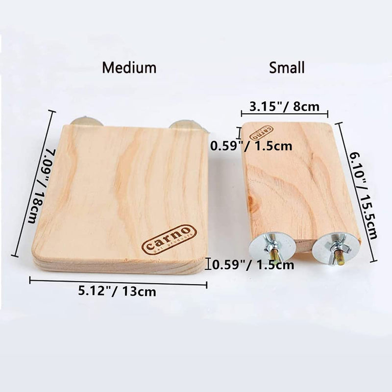 Litewoo Bird Wood Perch Platform Stand Shelf for Birds Budgie Parakeet Cockatiel Conure Cockatoo?Medium? M