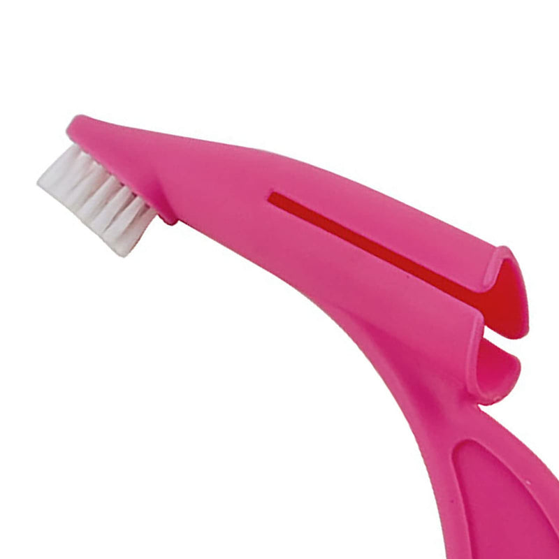 Dog Toothbrush, Tooth Brushing Kit for Dog Teeth Cleaning - Dental Care for Puppies, Cats & Small Pets, Nylon Remove Ergonomic Dog Finger Toothbrush (Red) - PawsPlanet Australia