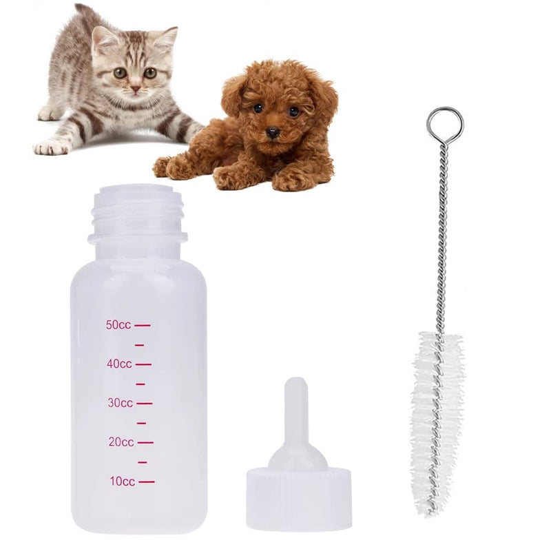 Pet Nursing Bottle Kit, Pet Feeding Tool Kit Liquid Watering Syringe with Soft Tip for Dog Puppy Cat - PawsPlanet Australia
