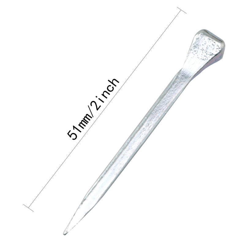 25PCS Silver Horseshoe Nails 2 Inch Stainless Steel Tack Trim Nails Horse Racing Training Hoof Nails Used to Hold Craft Glass Equestrian Applications - PawsPlanet Australia