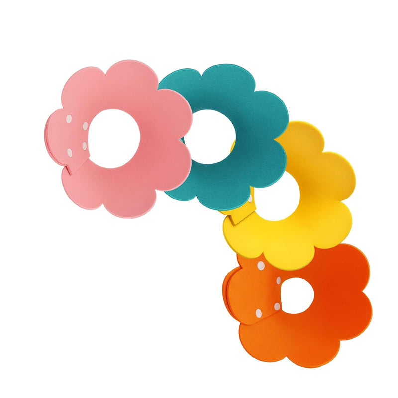 Colorful conical collar, adjustable, for cats, recovery, post-surgery, licking, protective cat collar, 4 pieces