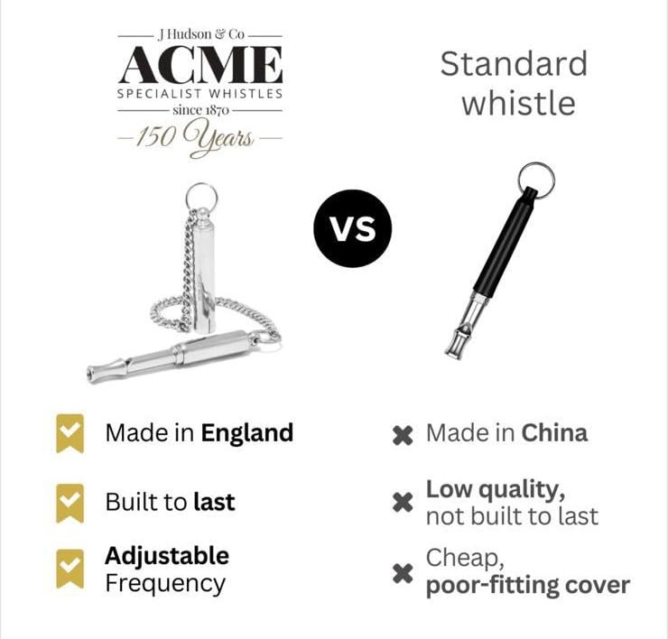 535 Acme -'silent dog whistle' Nickel-plated