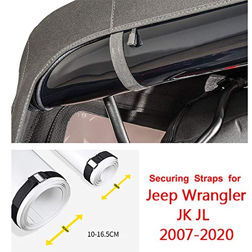 For JK Soft Top Strap for Jeep Wrangler 2007-2018 (4 pack) Car Tie Down Strap Accessorise - PawsPlanet Australia